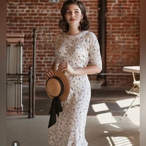 Floral Knit Tshirt Dress